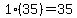 1%2835%29+=+35