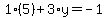 1%285%29%2B3%2Ay=-1