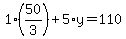 1%2850%2F3%29%2B5%2Ay=110