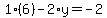 1%286%29-2%2Ay=-2