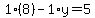 1%288%29-1%2Ay=5
