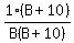 1%28B%2B10%29%2FB%28B%2B10%29