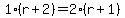1%28r%2B2%29=2%28r%2B1%29
