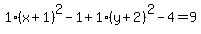 1%28x%2B1%29%5E2-1%2B1%28y%2B2%29%5E2-4=%2B9