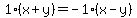 1%28x%2By%29=-1%28x-y%29