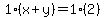 1%28x%2By%29=1%282%29