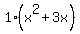 1%28x%5E2%2B3x%29