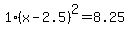 1%28x-2.5%29%5E2=8.25