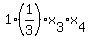 1%2A%281%2F3%29%2Ax%5B3%5D%2Ax%5B4%5D