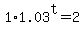 1%2A1.03%5Et=2