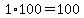 1%2A100+=+100