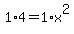 1%2A4=1%2Ax%5E2
