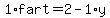 1%2Afart+=+2+-+1%2Ay