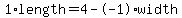 1%2Alength+=+4+-+-1%2Awidth