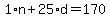 1%2An%2B25%2Ad=170