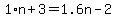 1%2An%2B3=1.6n-2
