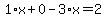 1%2Ax%2B0-3%2Ax=2