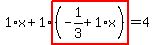 1%2Ax%2B1%2Ahighlight%28%28-1%2F3%2B1%2Ax%29%29=4