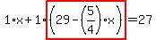 1%2Ax%2B1%2Ahighlight%28%2829-%285%2F4%29%2Ax%29%29=27