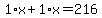 1%2Ax%2B1%2Ax=216