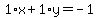 1%2Ax%2B1%2Ay=-1