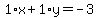 1%2Ax%2B1%2Ay=-3