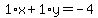 1%2Ax%2B1%2Ay=-4