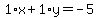 1%2Ax%2B1%2Ay=-5