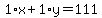 1%2Ax%2B1%2Ay=111
