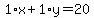 1%2Ax%2B1%2Ay=20