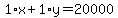 1%2Ax%2B1%2Ay=20000