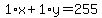 1%2Ax%2B1%2Ay=255
