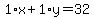 1%2Ax%2B1%2Ay=32