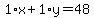 1%2Ax%2B1%2Ay=48