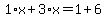 1%2Ax%2B3%2Ax=1%2B6