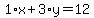 1%2Ax%2B3%2Ay=12