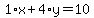 1%2Ax%2B4%2Ay=10