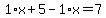1%2Ax%2B5-1%2Ax=7