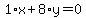 1%2Ax%2B8%2Ay=0