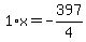 1%2Ax=-397%2F4