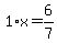 1%2Ax=6%2F7