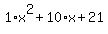 1%2Ax%5E2%2B10%2Ax%2B21