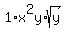 1%2Ax%5E2y%2Asqrt%28y%29
