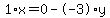 1%2Ax+=+0+-+-3%2Ay