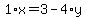 1%2Ax+=+3+-+4%2Ay