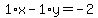 1%2Ax-1%2Ay=-2