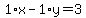 1%2Ax-1%2Ay=3
