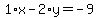 1%2Ax-2%2Ay=-9