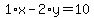 1%2Ax-2%2Ay=10