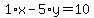 1%2Ax-5%2Ay=10